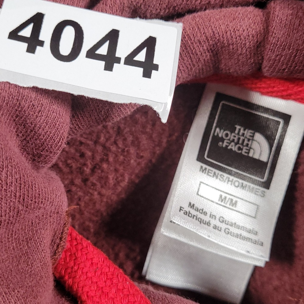 The North Face Hoodie Mens Medium Burgundy Whistler Full Zip Logo Sweatshirt - Picture 8 of 8